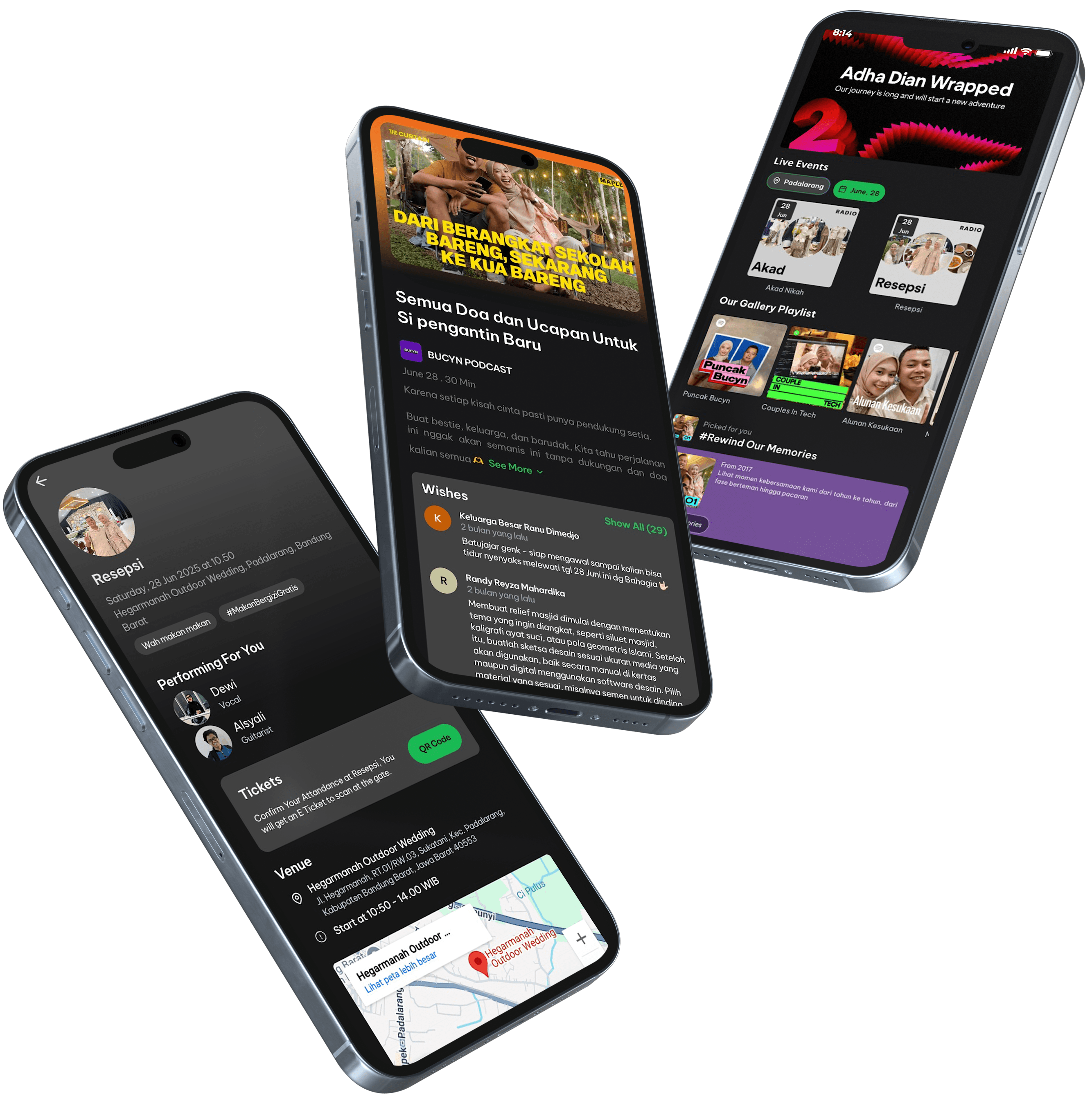 Multiple Phone Mockup with Custom Designs